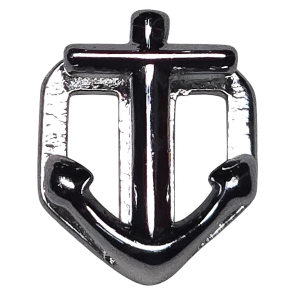Keep Collective Nautical Anchor Silver Tone Slide Key Charm For Bracelet Watch